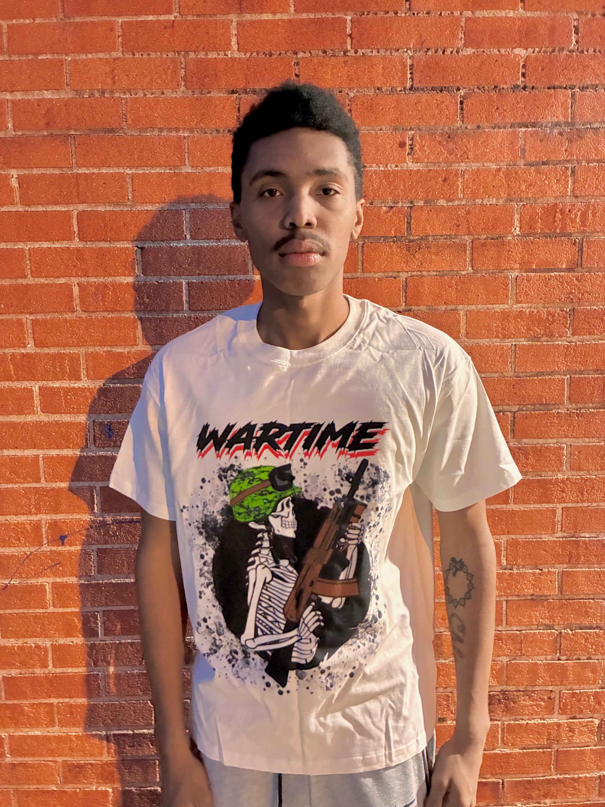 Skully Capitol “WARTIME” WHITE T Shirt