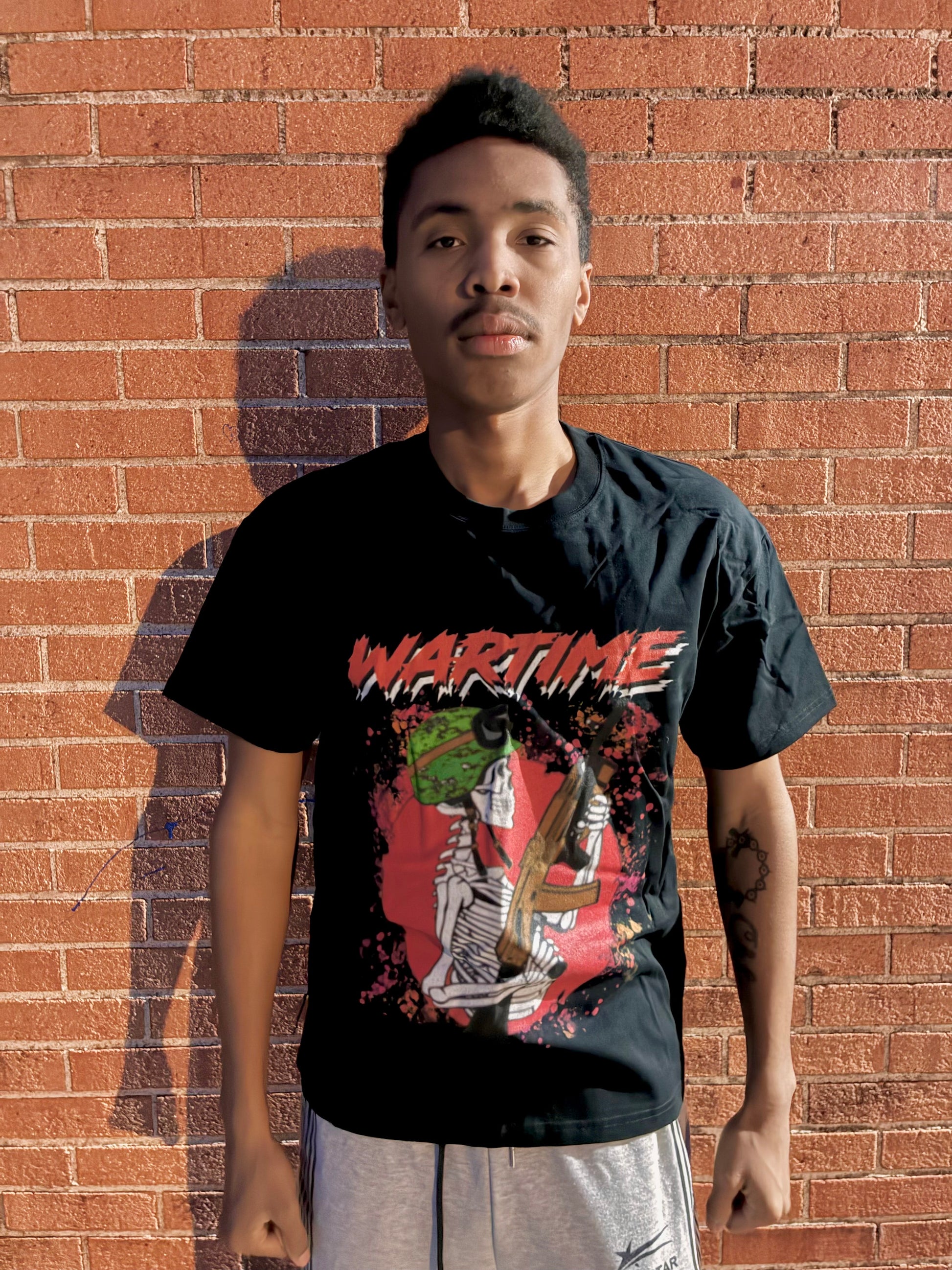 Skully Capitol “WARTIME” BLACK T-Shirt