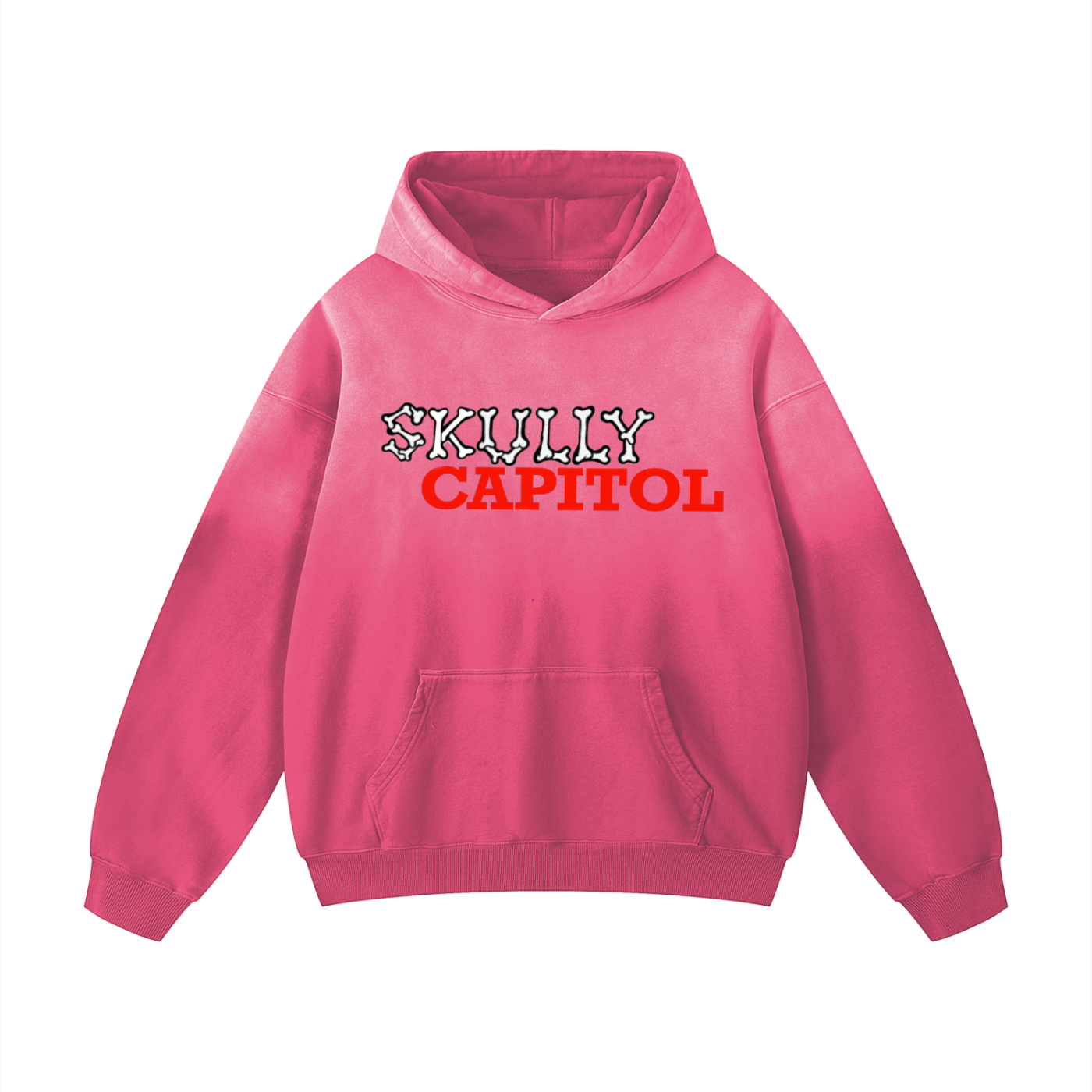 Skully Capitol “BORNSTAR” Sunfaded Oversize Hoodie